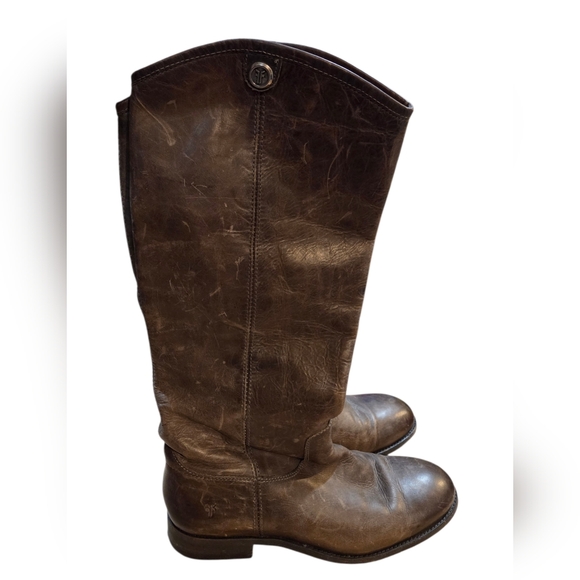 Frye Shoes - Frye Melissa Button Knee High Thrashed Distressed Leather Boots